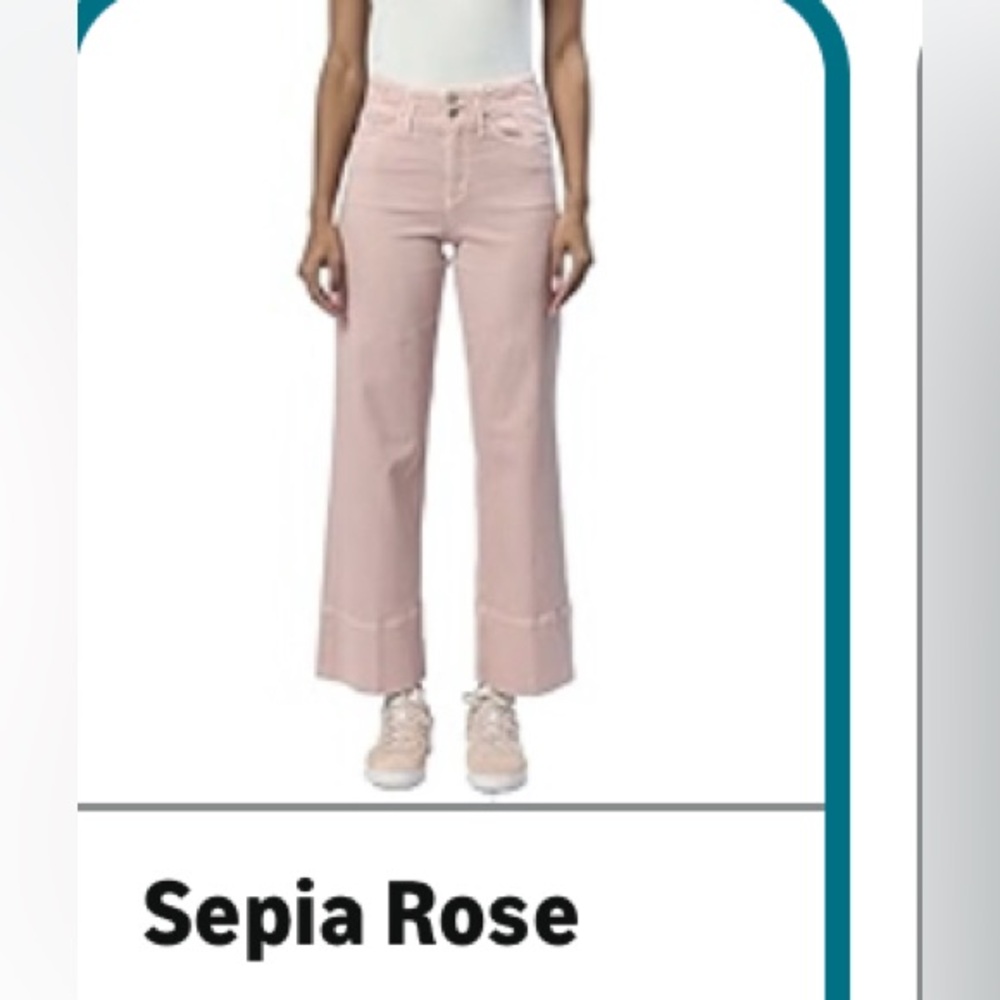 NWT!! Dear John Sepia Rose Wide-Leg Jeans